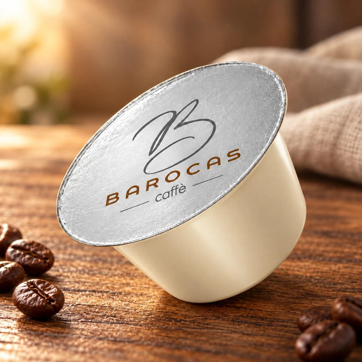 Capsula Barocas nel formato Dolce Gusto utilizzato anche per le bevande solubili